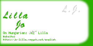 lilla jo business card